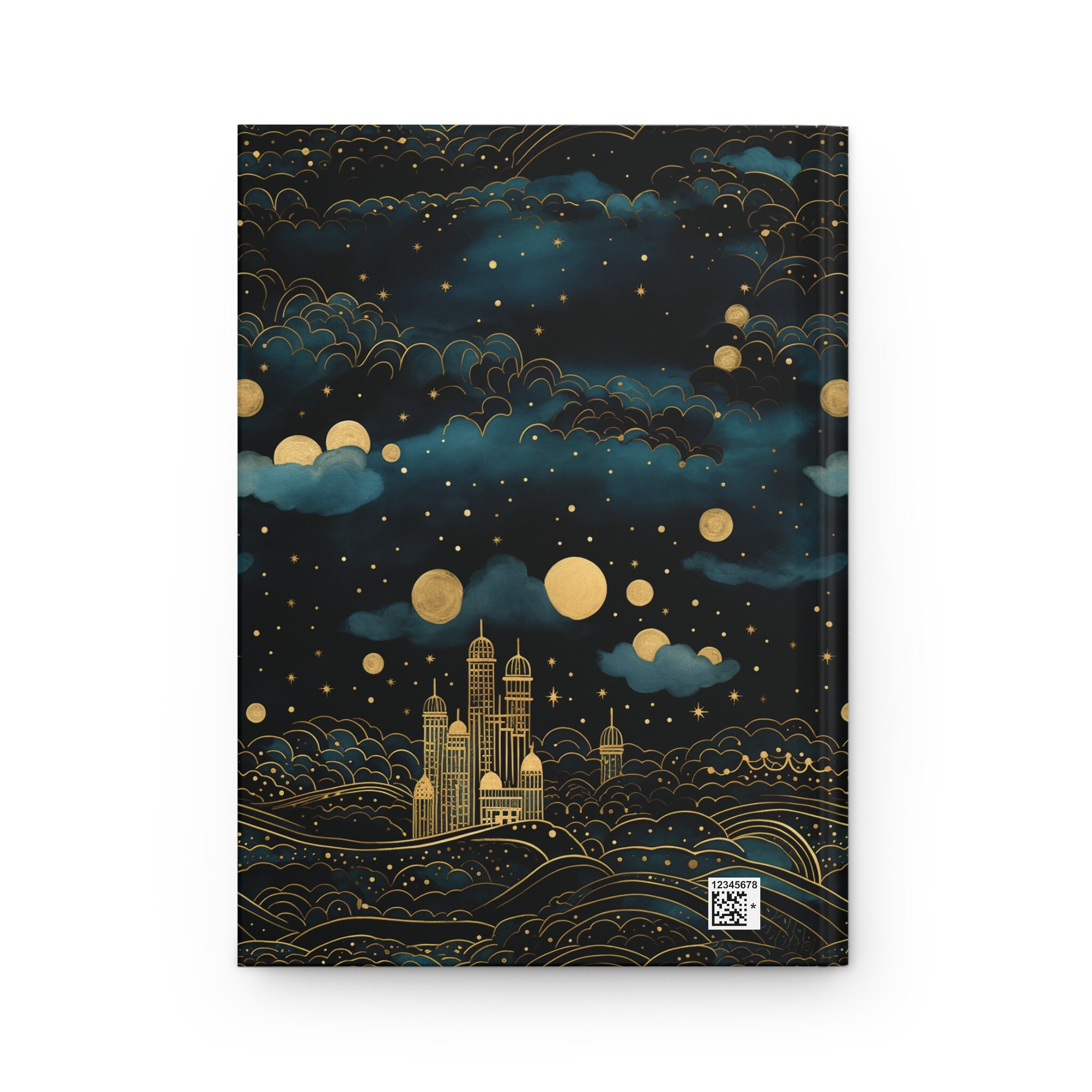 Art Deco Night Sky Hardcover Journal Matte Lined Paper Etsy