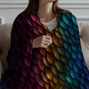 Zeleda Dragon Blanket Dragon Scale Blanket Gifts For Kids Girls Toddler - View #8