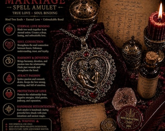 Amuleto dell'Incantesimo del Matrimonio Eterno: Legame dell'Anima del Vero Amore