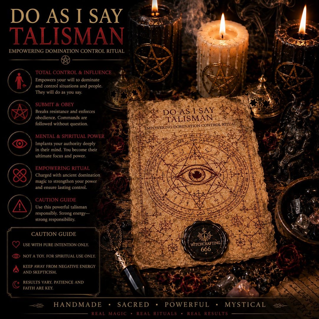 Do as I Say Talisman - Empowering Domination Control Ritual - Etsy