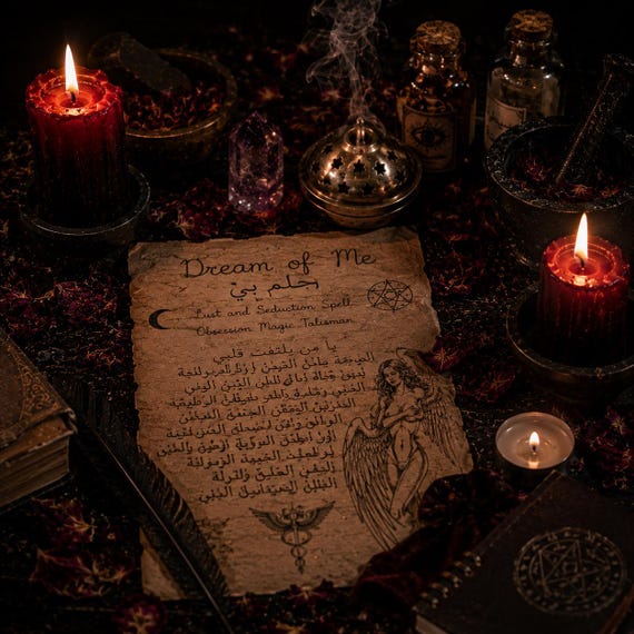 Dream of Me Amulet – Lust and Seduction Spell, Obsession Magic Talisman