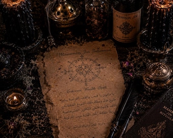 Mammon Jin Talisman – Extreme Wealth Spell, Handmade Amulet