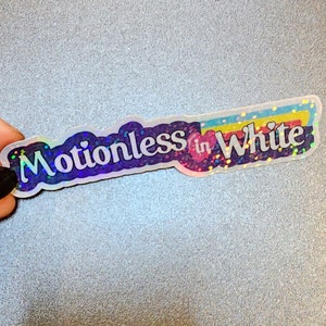Motionless in white Holographic sticker