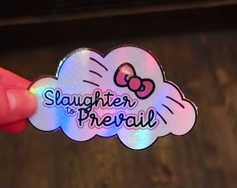 Slaughter to Prevail Holographic Vinyl Sticker