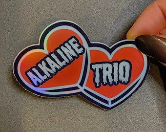 Alkaline Trio Holographic, Water-Resistant Vinyl Sticker