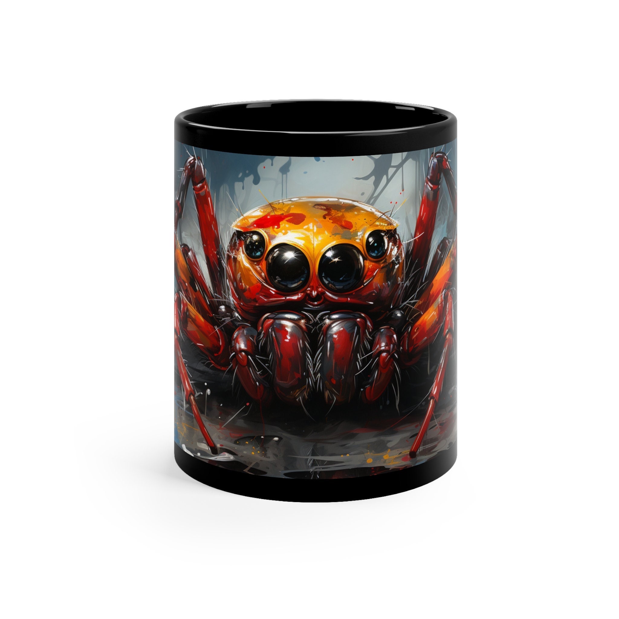 Spider Coffee Mug - Spider Lover Gifts for Friend, Spider Mug, gifts for him, gifts for her, Spider lover, Tarantula, Cute, Dark and creepy