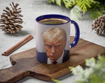 Trump Mug Shot Mug, Trump Jail Mug, Trump Arrested Mug, Donald Trump Mug Shot 2023 Colorful Mugs, 11oz, Vote Trump