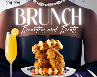 Editable Motion/Animated Brunch flyer Canva Template
