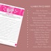 Editable Pink Baby Shower Games With Answer Keys Come on - Etsy