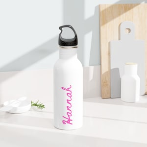 Island Water Bottle | Island White Themed Stainless Steel Water Bottle | Personalized | Bachelorette Gifts | Birthday Gift | Customized
