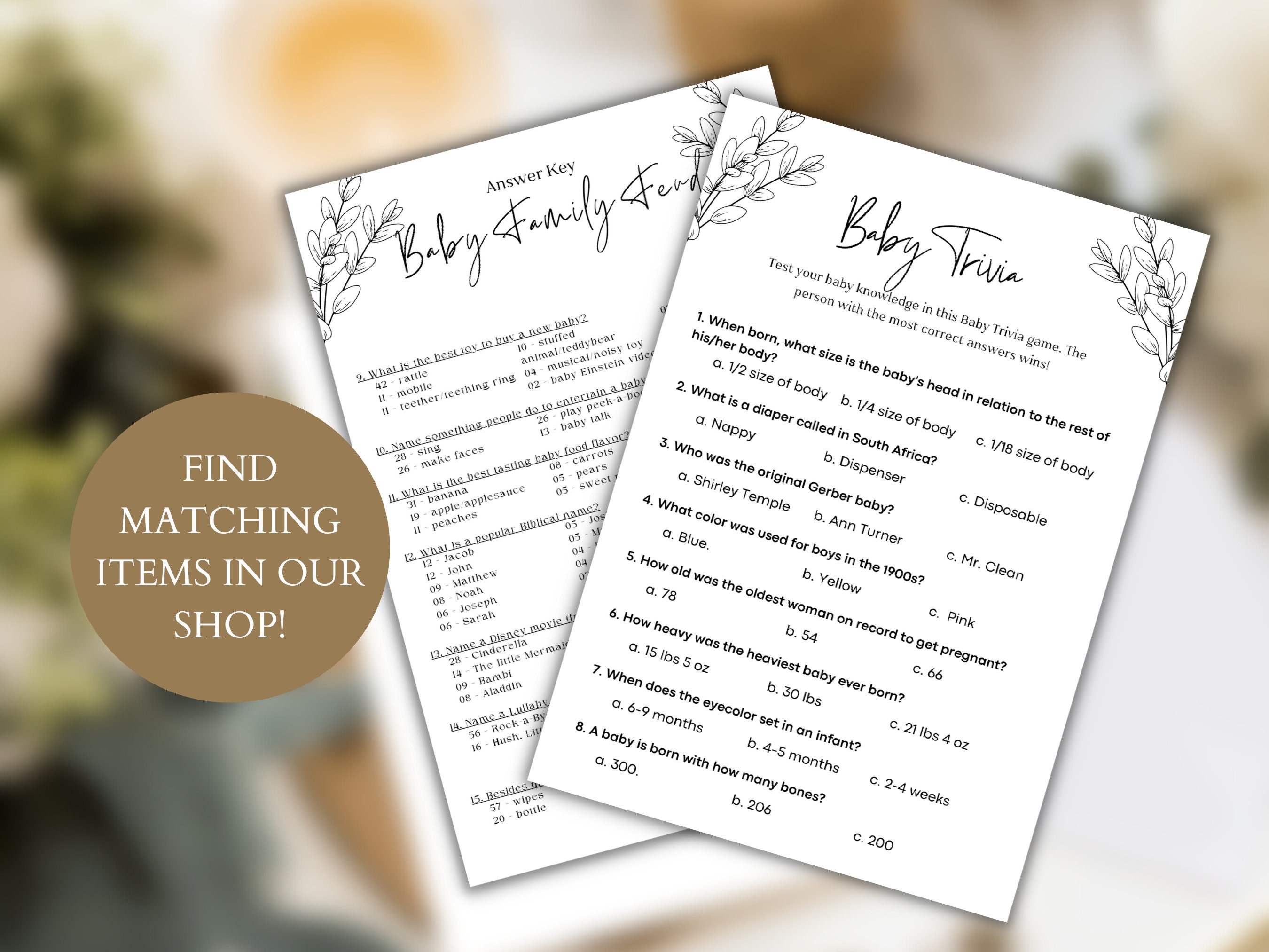 Printable Baby Shower Games Word Search