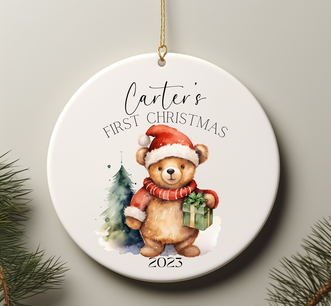 Personalized Baby's First Christmas Ornament Personalized First