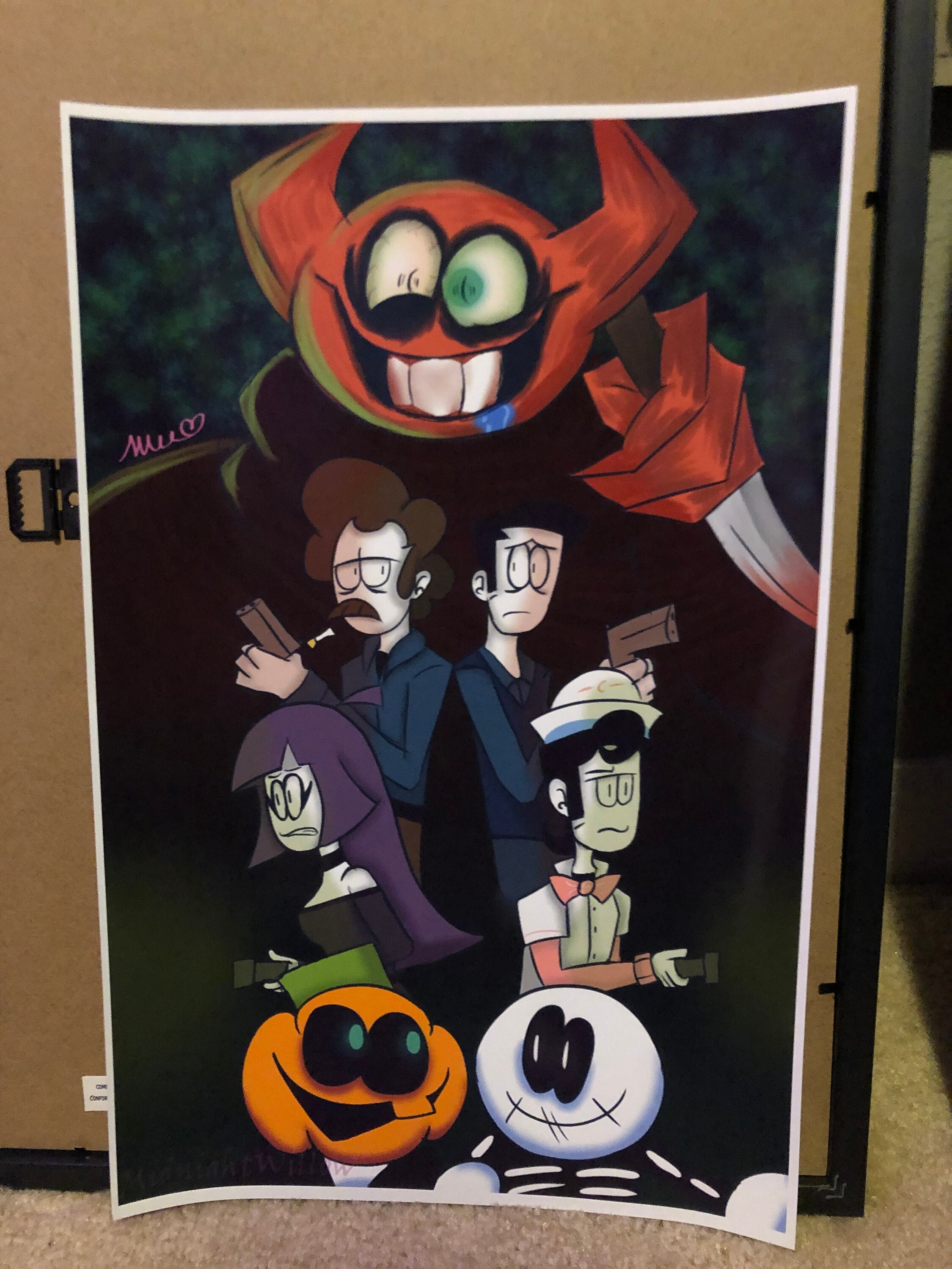 Spooky Month Poster for Sale by TinyPinkShoe