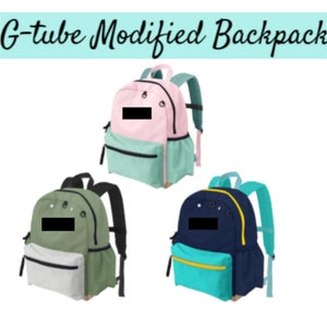 G/J-Tube Modified Feeding Tube Backpack, 12 inch, EnteraLite Infinity, Kangaroo Joey