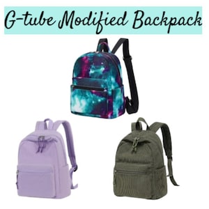 G/J-Tube Modified Feeding Tube Backpack, 11 inch, EnteraLite Infinity, Kangaroo Joey