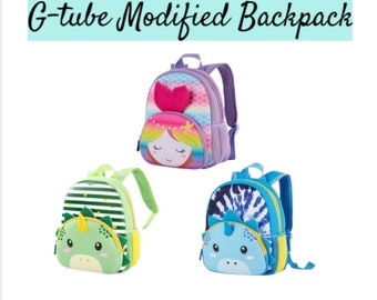 G/J-Tube Modified Feeding Tube Backpack, 10-inch, EnteraLite Infinity with Chest Strap
