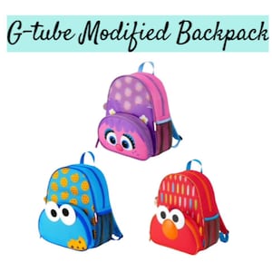 G/J-Tube Modified Feeding Tube Backpack, 12 inch, EnteraLite Infinity, Kangaroo Joey