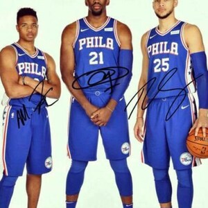 Ben Simmons Autographed Philadelphia 76ers Blue Authentic Nike Jersey