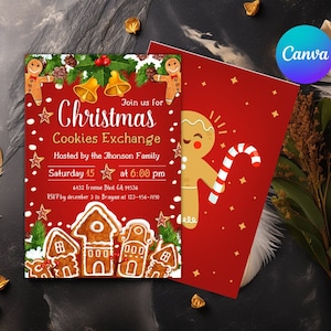 Christmas Cookie Exchange Invitation, Cookie Exchange Invitation, Christmas Baking Party Invitation, Cookie Party Invitation, cookies party