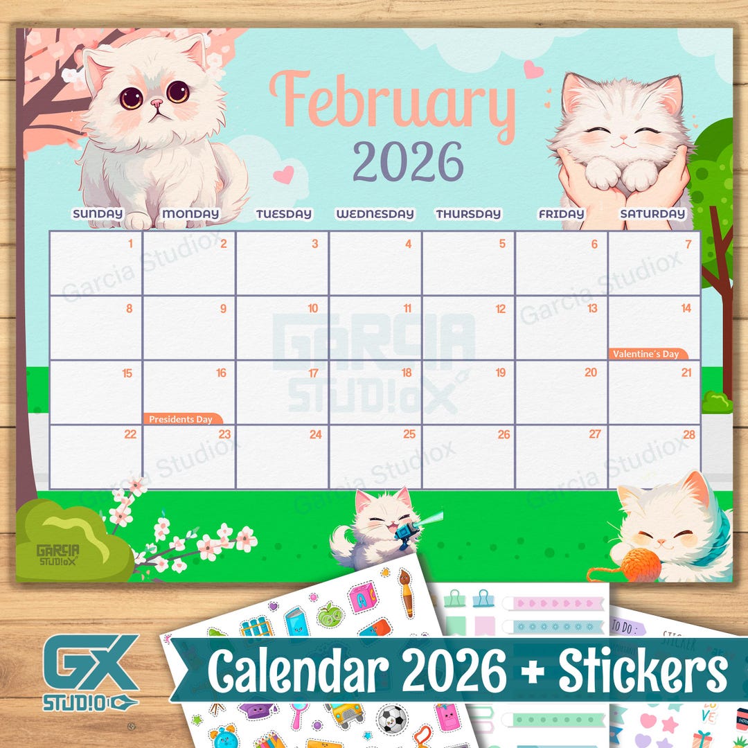 2026 Kittens & Puppies Wall Calendar – 12x24 Inch Open, Monthly Planner With Cute Pet Photos