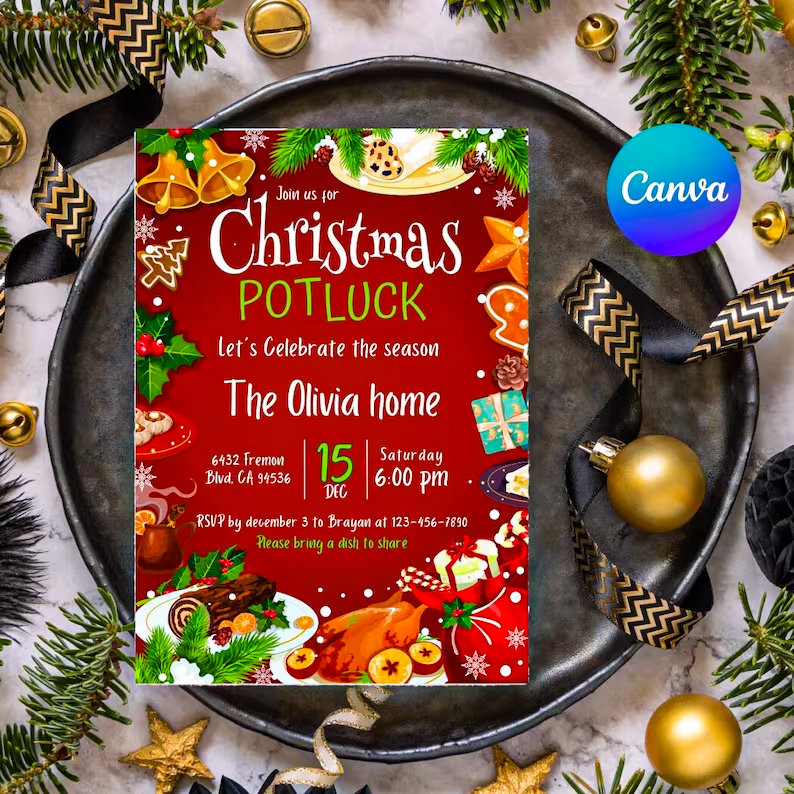 christmas-potluck-editable-christmas-shared-invitation-template-christmas-potluck-shared-invitation-family-christmas-dinner-invitation-etsy-norway for Christmas Potluck Invitation Template Free Printable Christmas Potluck, Editable Christmas Shared Invitation Template, Christmas Potluck Shared Invitation, Family Christmas Dinner Invitation - Etsy Norway for Christmas Potluck Invitation Template Free Printable