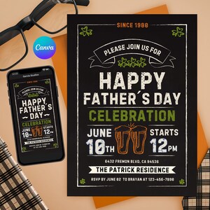 Fathers Day Celebration Invitation, Beer Father&#39;s Day Party, Happy Father&#39;s Day Invite, Fathers Day Lunch Invitation, Fathers Day Invitation
