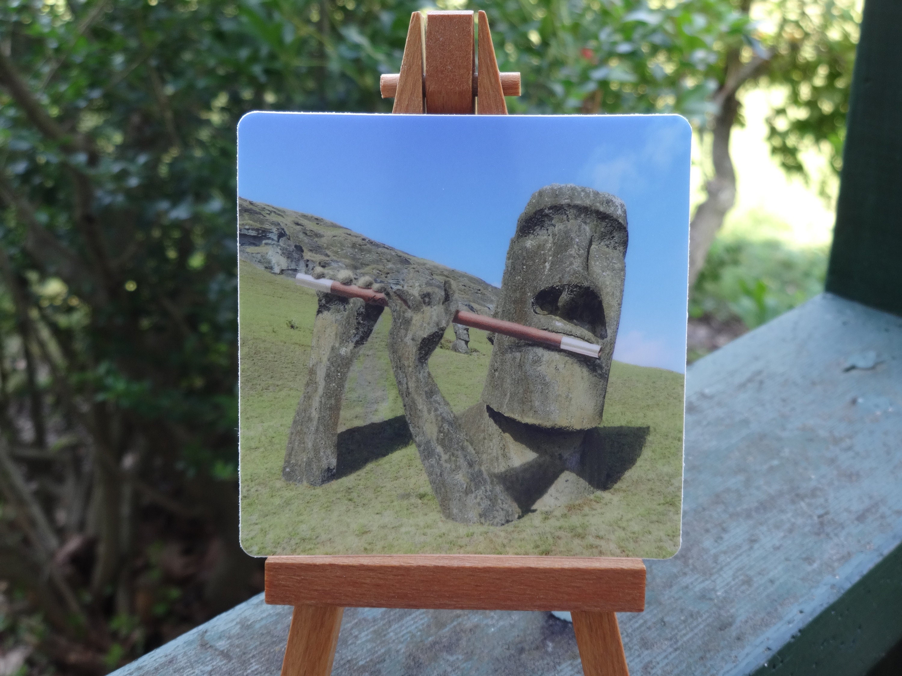 Moai Stone FACE Sticker for Sale by 9DesignArt