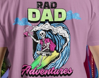 Rad Dad Shirt Rad Dad Graphic Tee Fathers Day Gift Cool Dad Shirt Radical Dad TShirt Adventure Shirt for Dad New Dad Gift from Wife Daughter