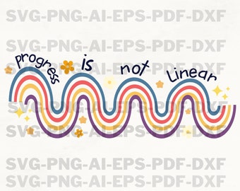Back To School Teacher, SPED Teacher Png, Teacher Png, New Teacher Gift, Progress Is Not Linear, First Day of School Teacher Png