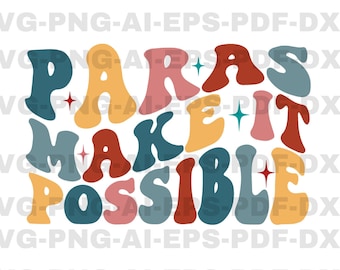 PARAS Hacerlo Posible Svg, Paras Svg, Paraprofessional Svg, Apreciación del Maestro