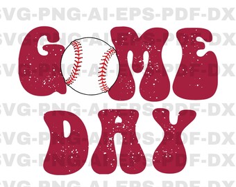 試合日野球 SVG、野球シャツ SVG、野球シーズン SVG、野球ママ Png