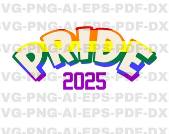 Retro Pride Day 2025 svg, Pride Png, Pride Ally Png, sagen Sie Gay svg, LGBT Gay Pride svg, Gay Pride svg, LGBT Regenbogen svg