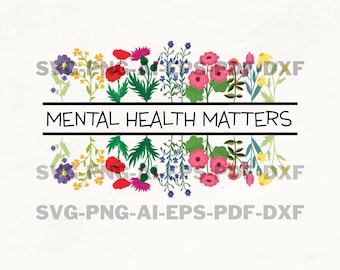 Mental Health Png , Mental Health Matters Svg, Mental Health Svg, Motivational Png, Mental Health Matter,