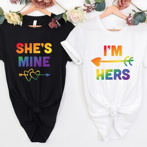 I Am Hers She is Mine I'm Theirs Png, Lgbt Couple Shirt Png, Lesbian ...