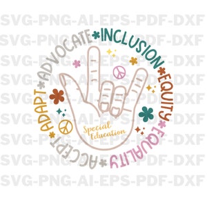 Maestro de educación especial SVG, maestros de educación especial inspiradores, autismo, PNG digital