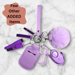 10 Piece Women Keychain, Personal Alarm, Keychain Set, Gift for Women!