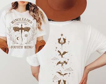 Fourth Wing Shirt, Basgiath War College Tshirt, Fourth Wing Merch, Dragon Rider Tee, Violet Sorrengail Bookish Shirt, Fantasty Novel  Gift