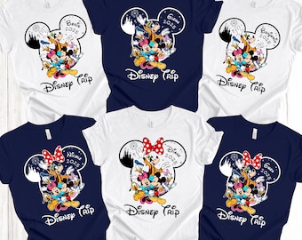 Disney Family Trip Shirt, Custom Disney 2026 Shirt, Custom Name Disney Trip Shirts, Personalized Disney Family Shirt, Disney Matching Shirts