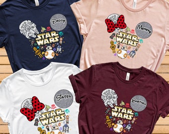 Custom Star Wars Shirts, Disney Star Wars Family shirt, Star Wars Birthday Shirts, Disney Trip Star Wars Shirts, Disney Star Wars 2026 Shirt