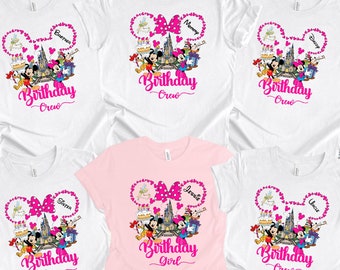 Disney Birthday Shirt, Disney Birthday Crew Shirt, Disney Family Birthday, Custom Disney Birthday, Disney Birthday Girl Shirt, Birthday Trip