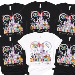 Family Birthday Girl Shirts, Custom Disney Family Birthday Shirts, Matching Disney Family Birthday Shirt, Custom Disney Birthday Squad Shirt