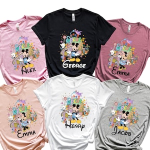 Aangepaste naam Disney Epcot-shirt, Disney Epcot 2025-shirt, Disney Trip Family-shirt, Disney Epcot Matching 2025-shirt, Epcot Disneyworld-T-shirt