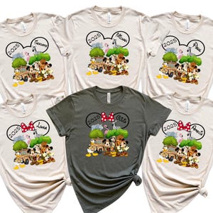 Personalisierte Disney Animal Kingdom T-Shirts, personalisierte Animal Kingdom Familie Shirt, Name Disney Safari 2025 Shirts, Disney Animal Kingdom