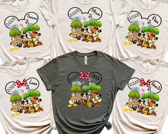 Custom Disney Animal Kingdom Shirts, Personalized Animal Kingdom Family Shirt, Custom Name Disney Safari 2026 Shirts, Disney Animal Kingdom