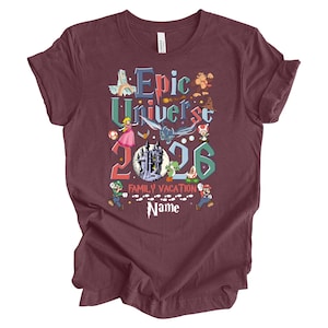 Epic Universe 2026 Shirts, Orlando Park Vacation Tee, Epic Universe 2026 Shirts, Epic Universe Family Disneyland Shirts, Epic Matching Shirt image 4