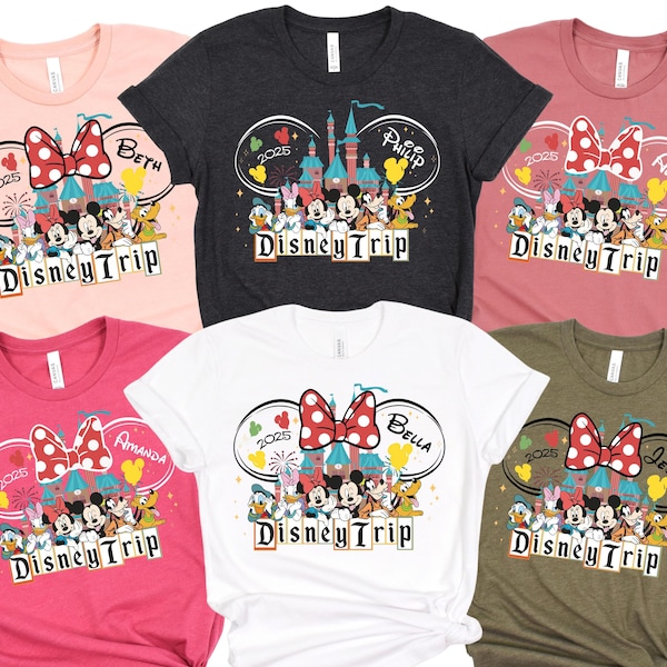 Custom Disney Trip 2026 Shirt, Custom Disney Crew Shirts, Personalized Trip 2026Shirts,  Custom Disney Family Shirt, Vacation Family Shirts