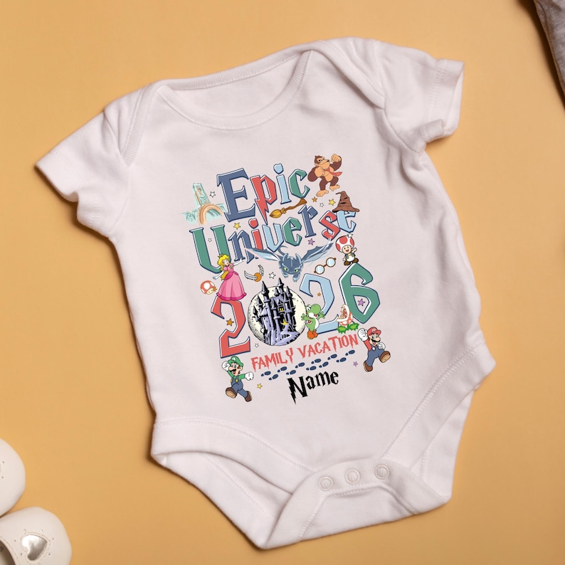 Epic Universe 2026 Shirts, Orlando Park Vacation Tee, Epic Universe 2026 Shirts, Epic Universe Family Disneyland Shirts, Epic Matching Shirt image 3