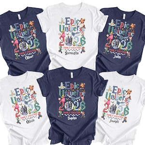 Epic Universe 2026 Shirts, Orlando Park Vacation Tee, Epic Universe 2026 Shirts, Epic Universe Family Disneyland Shirts, Epic Matching Shirt image 1