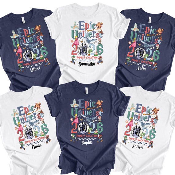 Epic Universe 2026 Shirts, Orlando Park Vacation Tee, Epic Universe 2026 Shirts, Epic Universe Family Disneyland Shirts, Epic Matching Shirt