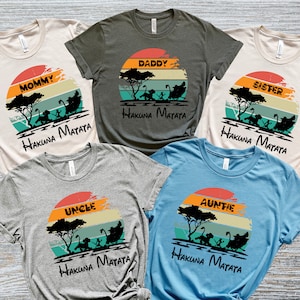 Maglietta personalizzata Animal Kingdom, Maglietta Animal Kingdom, Maglietta Disney Hakuna Matata, Maglietta Disney Animal Kingdom, Maglietta Re Leone, Maglietta Disney Safari